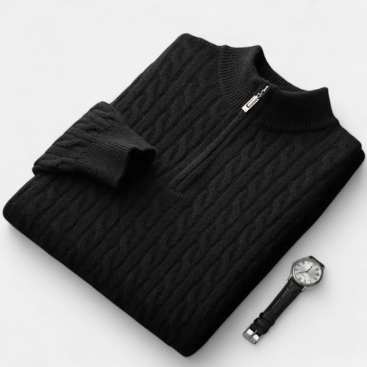 Chardon | Men’s Pure Wool Half-High Collar Pullover