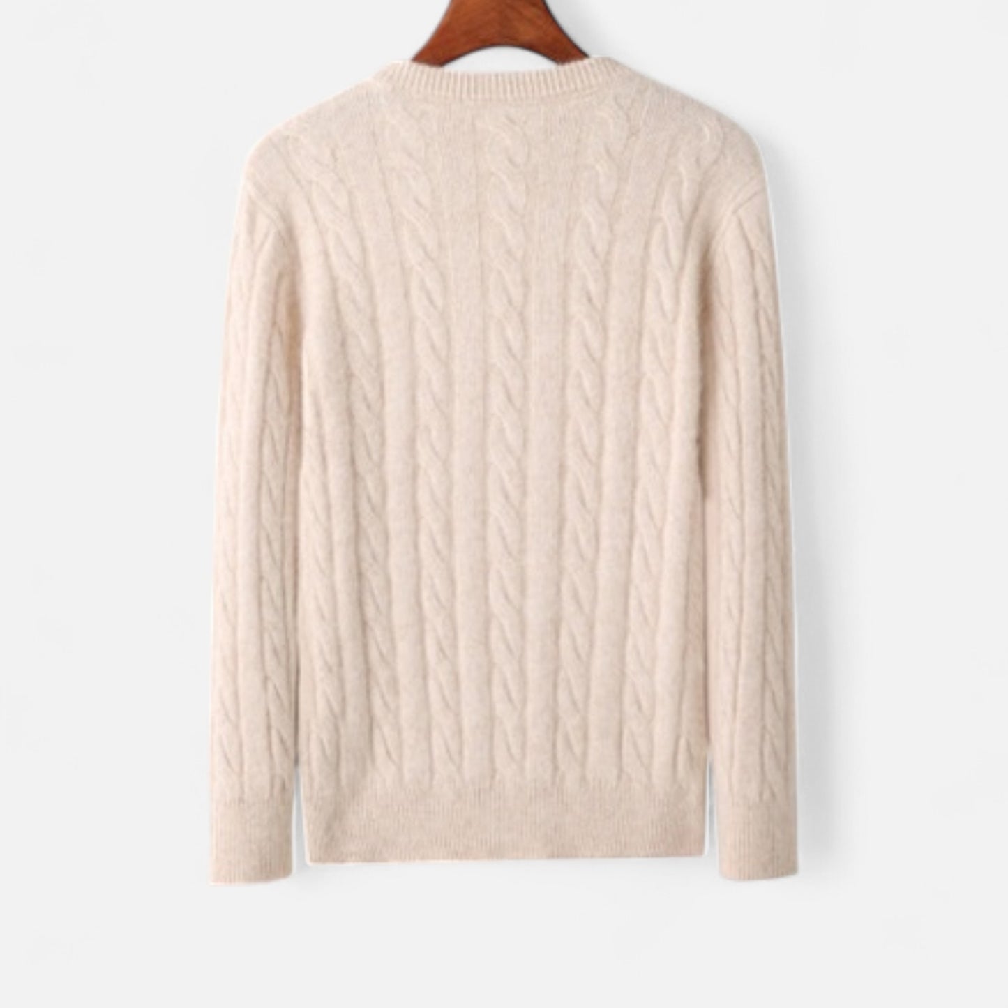 Chardon | Men’s Cable Knit Round Neck Pullover