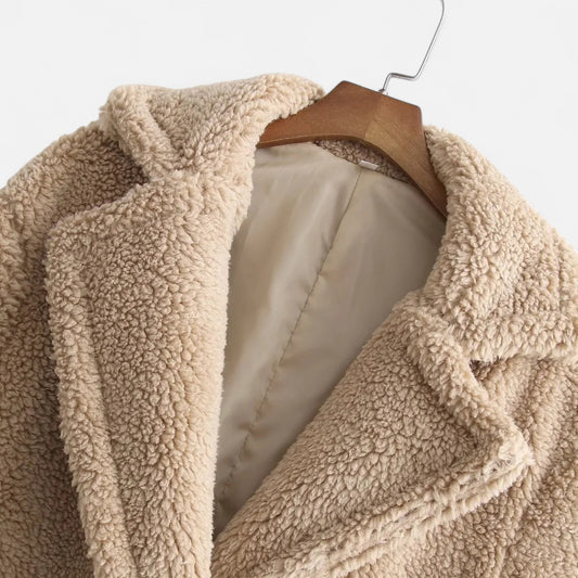 Chardon | Women’s Lamb Wool Long Fur Coat