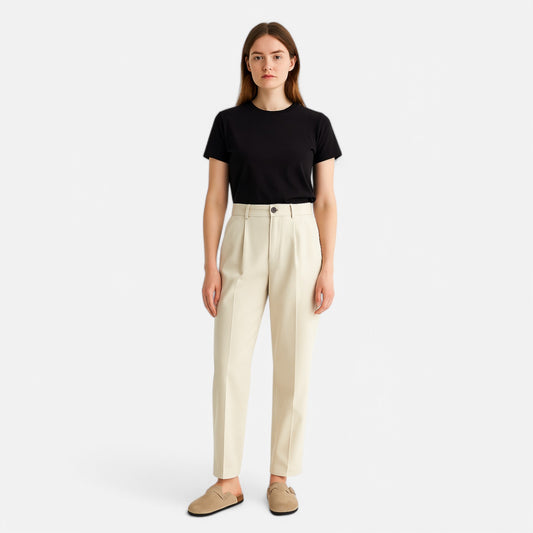 Chardon | Women’s High-Waist Trousers – Tailored, Timeless, Effortless