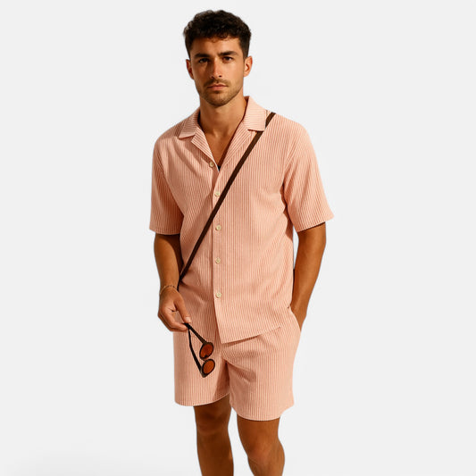 Chardon | Men’s Corduroy Summer Set – Relaxed Texture, Refined Ease
