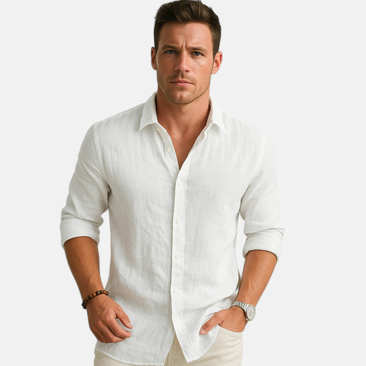 Chardon | Men’s Cotton-Linen Shirt – Easy, Timeless, Autumn-Ready