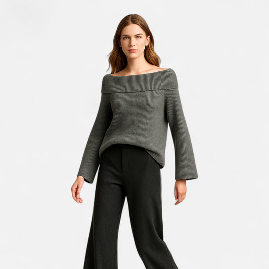Chardon | Women’s Off-Shoulder Knitted Sweater
