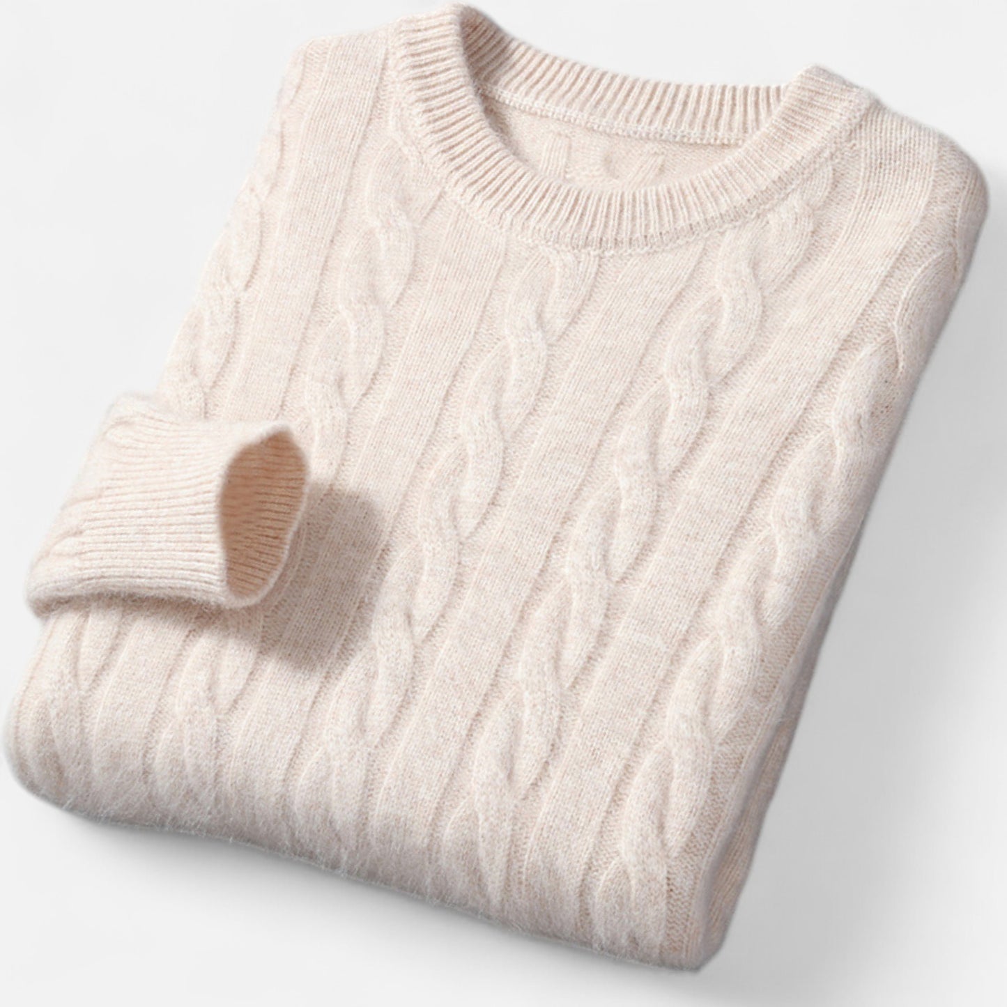 Chardon | Men’s Cable Knit Round Neck Pullover