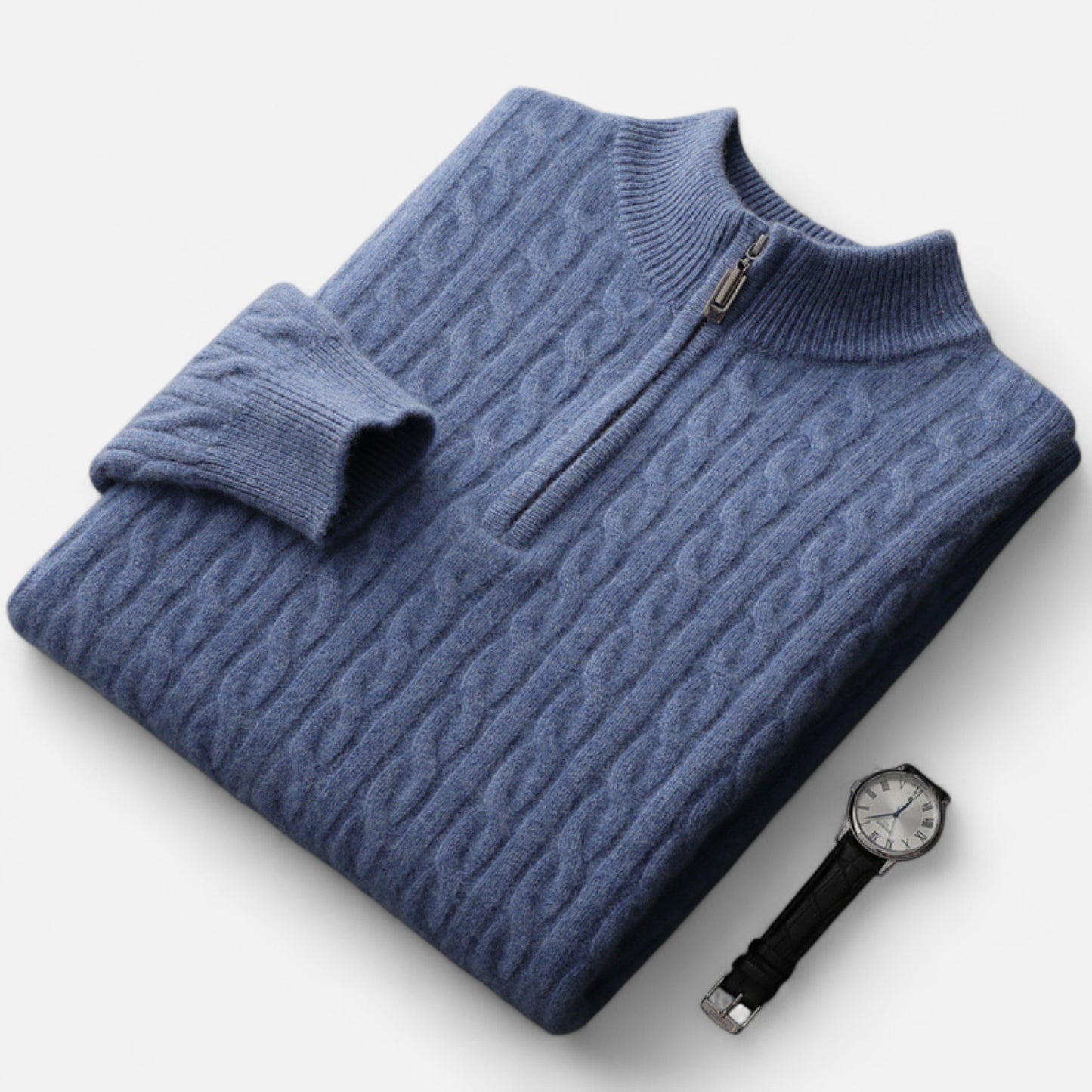 Chardon | Men’s Pure Wool Half-High Collar Pullover