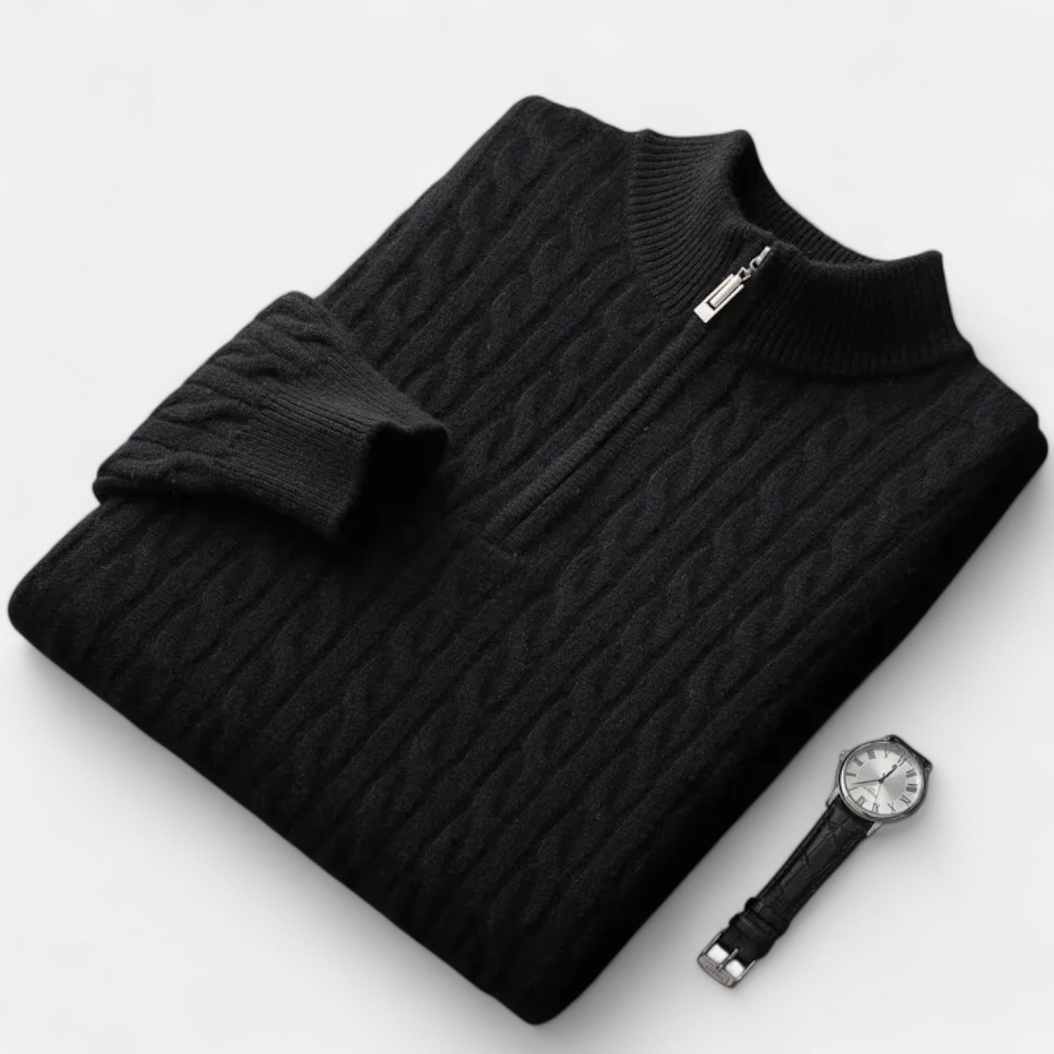 Chardon | Men’s Pure Wool Half-High Collar Pullover