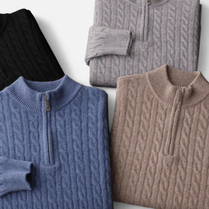 Chardon | Men’s Pure Wool Half-High Collar Pullover