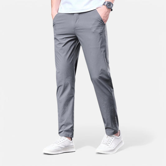 Chardon | Men’s Summer Ice Silk Trousers – Crisp Lines, Cool Precision