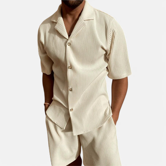 Chardon | Men’s Corduroy Summer Set – Relaxed Texture, Refined Ease