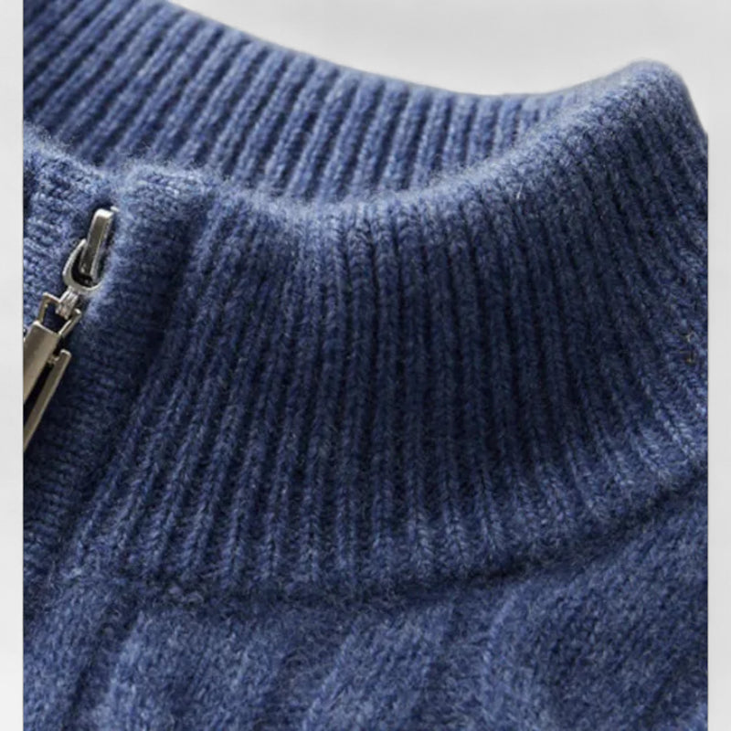 Chardon | Men’s Pure Wool Half-High Collar Pullover