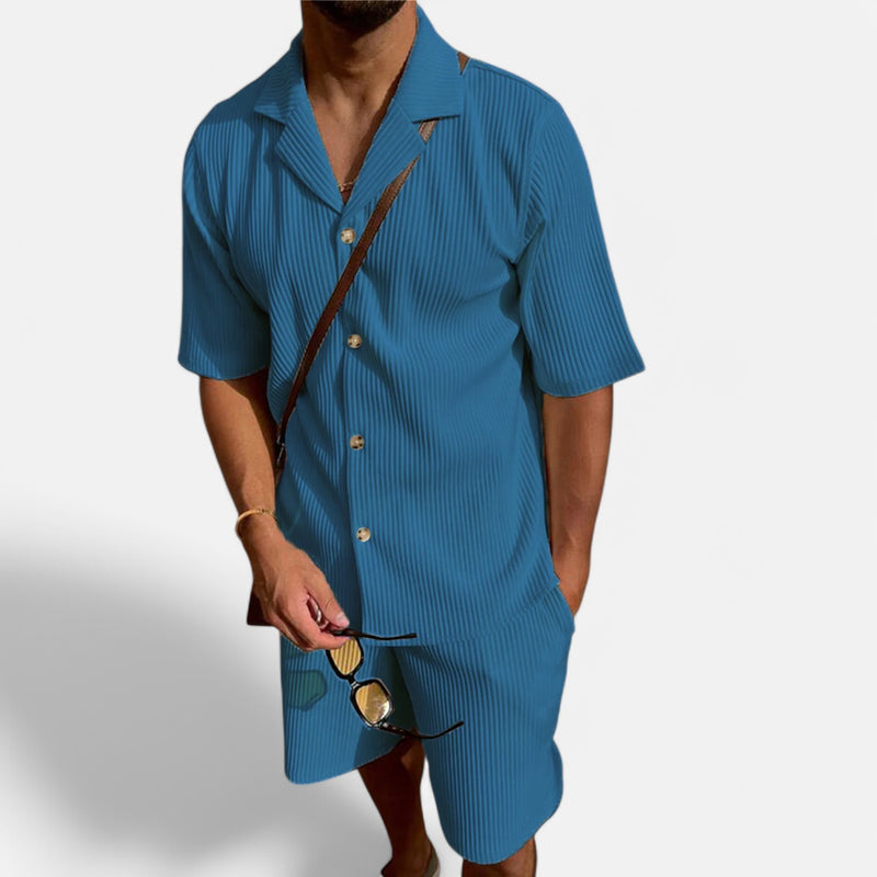 Chardon | Men’s Corduroy Summer Set – Relaxed Texture, Refined Ease