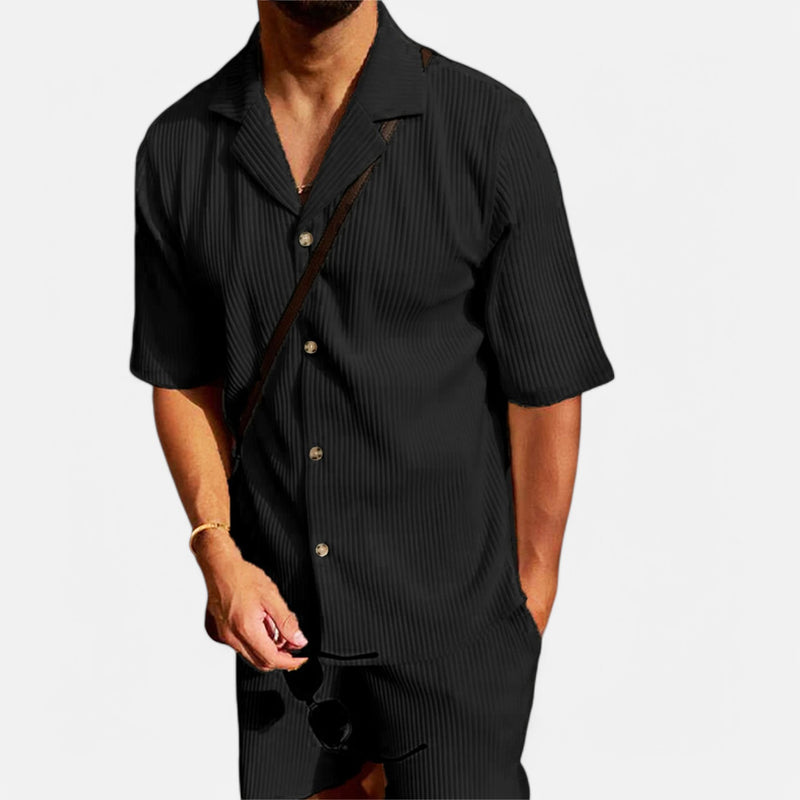 Chardon | Men’s Corduroy Summer Set – Relaxed Texture, Refined Ease