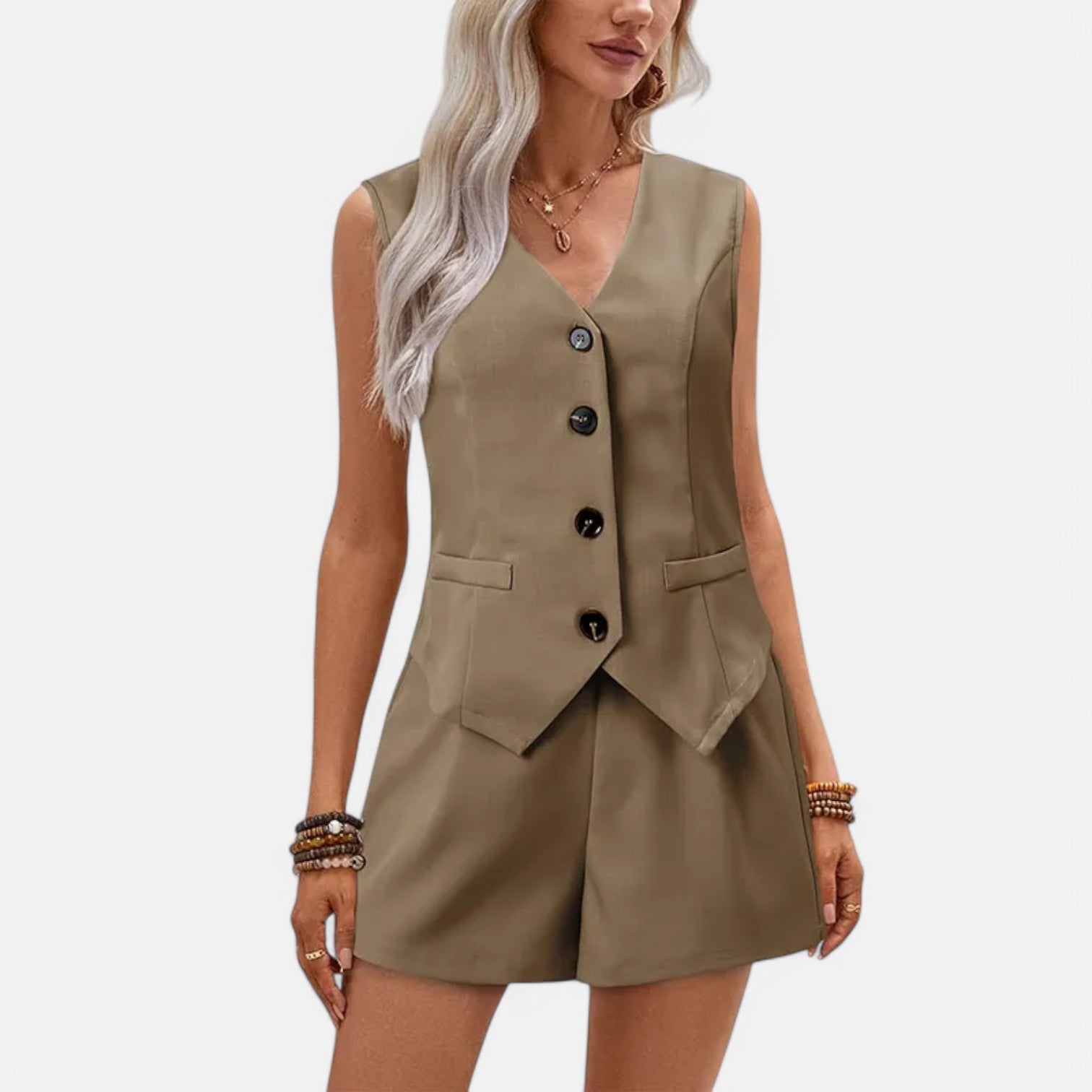 Chardon | Women’s Waistcoat Set – Sleek, Tailored, Effortless