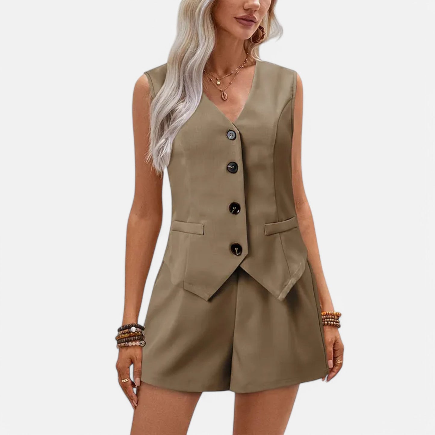 Chardon | Women’s Waistcoat Set – Sleek, Tailored, Effortless