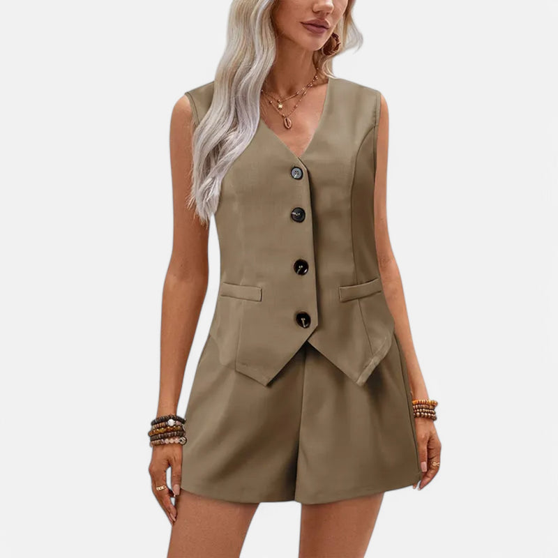 Chardon | Women’s Waistcoat Set – Sleek, Tailored, Effortless
