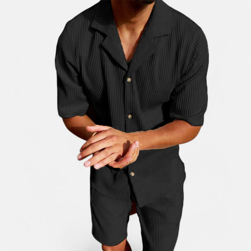 Chardon | Men’s Corduroy Summer Set – Relaxed Texture, Refined Ease