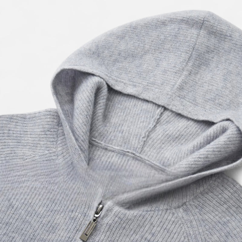Chardon | Men’s Merino Wool Hooded Zipper
