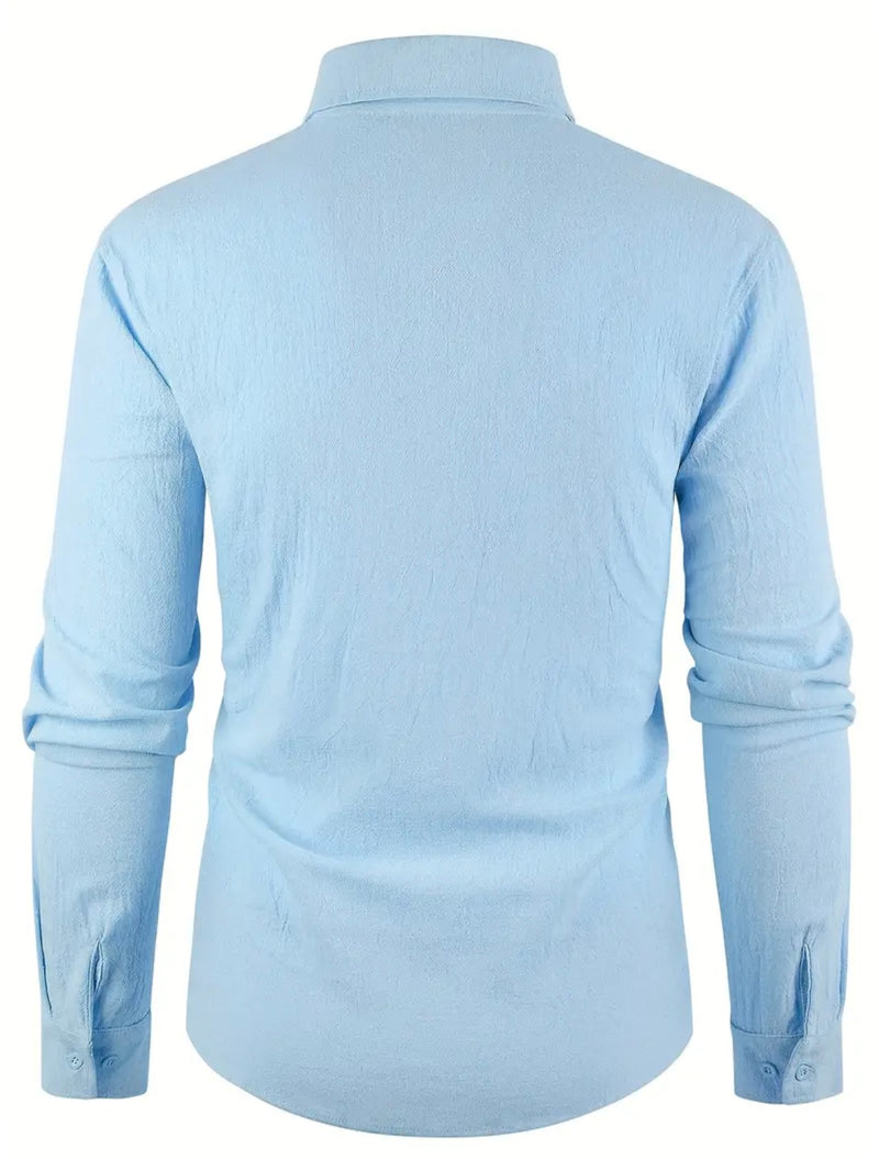 Chardon | Men’s Cotton-Linen Shirt – Easy, Timeless, Autumn-Ready