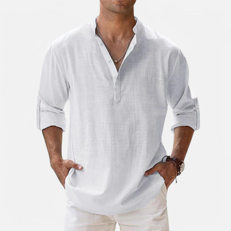 Chardon | Men’s Linen Henley – Easy, Airy, Timeless