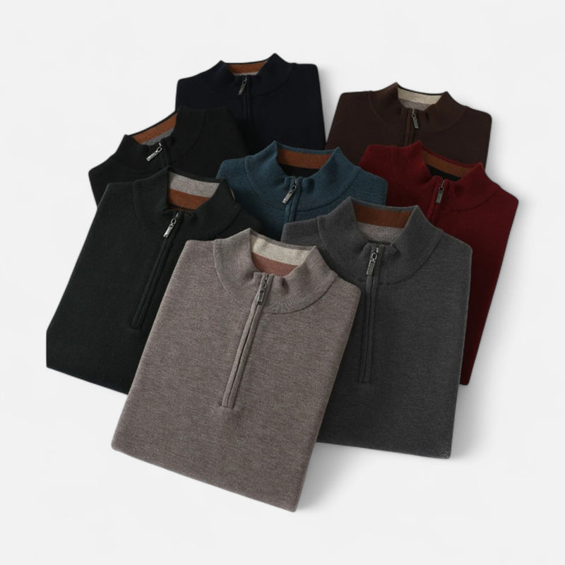 Chardon | Men’s Merino Wool Half-Zip Sweater