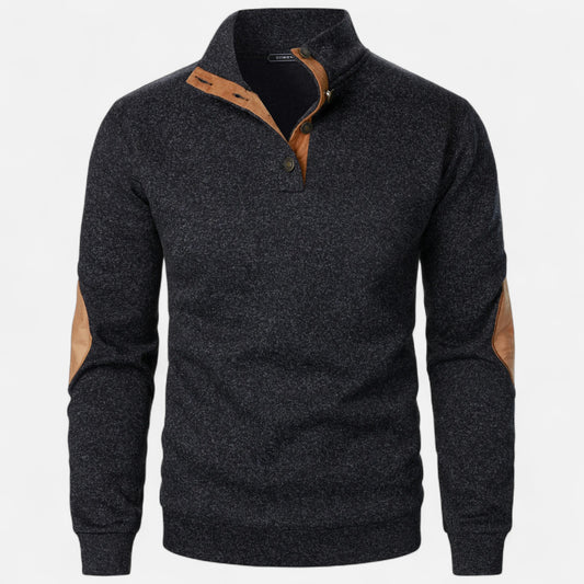 Chardon | Men’s Classic Knit Stand-Up Collar Pullover