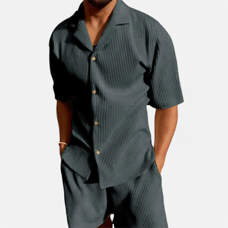 Chardon | Men’s Corduroy Summer Set – Relaxed Texture, Refined Ease