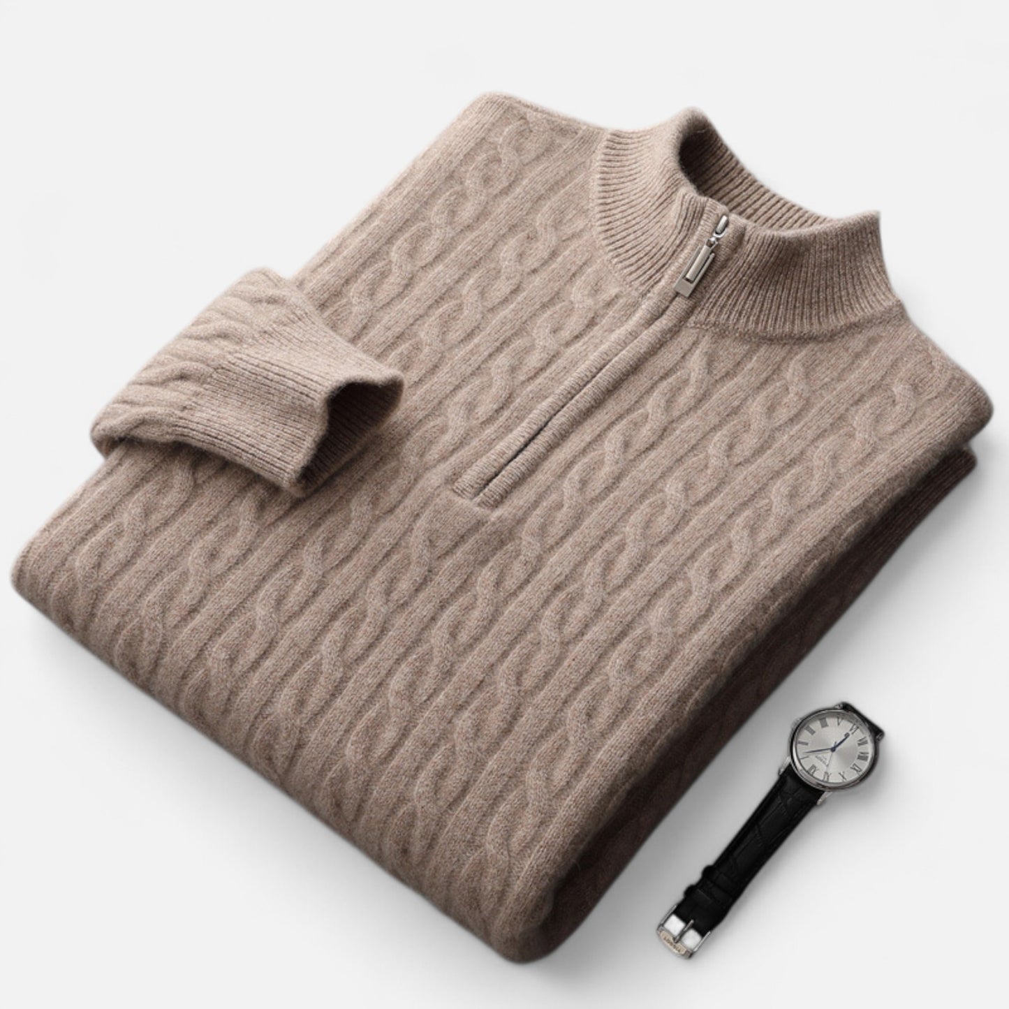 Chardon | Men’s Pure Wool Half-High Collar Pullover