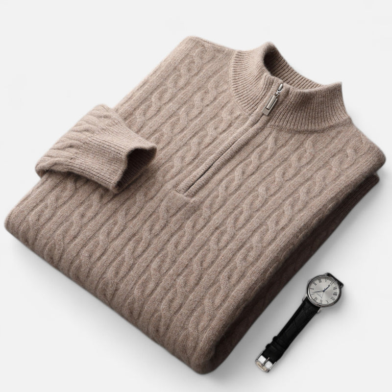 Chardon | Men’s Pure Wool Half-High Collar Pullover