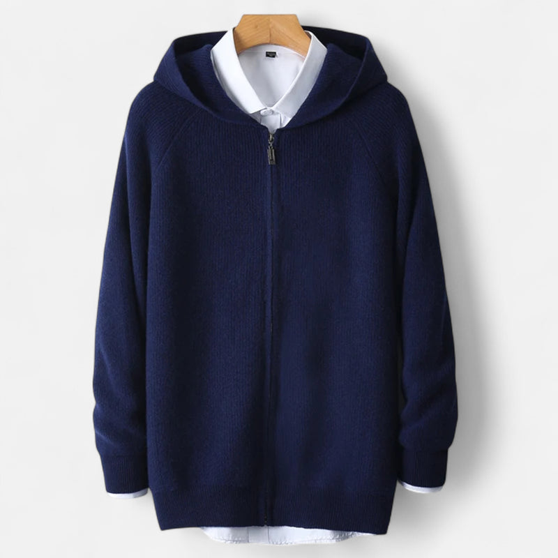 Chardon | Men’s Merino Wool Hooded Zipper