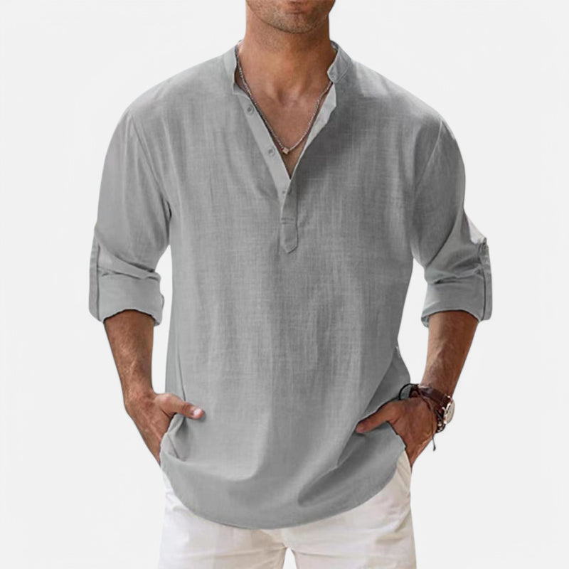 Chardon | Men’s Linen Henley – Easy, Airy, Timeless