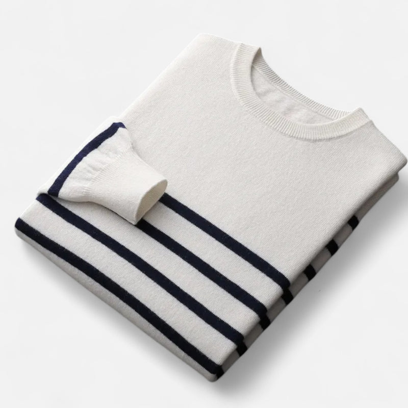 Chardon | Men’s Striped Knitted Crew Sweater