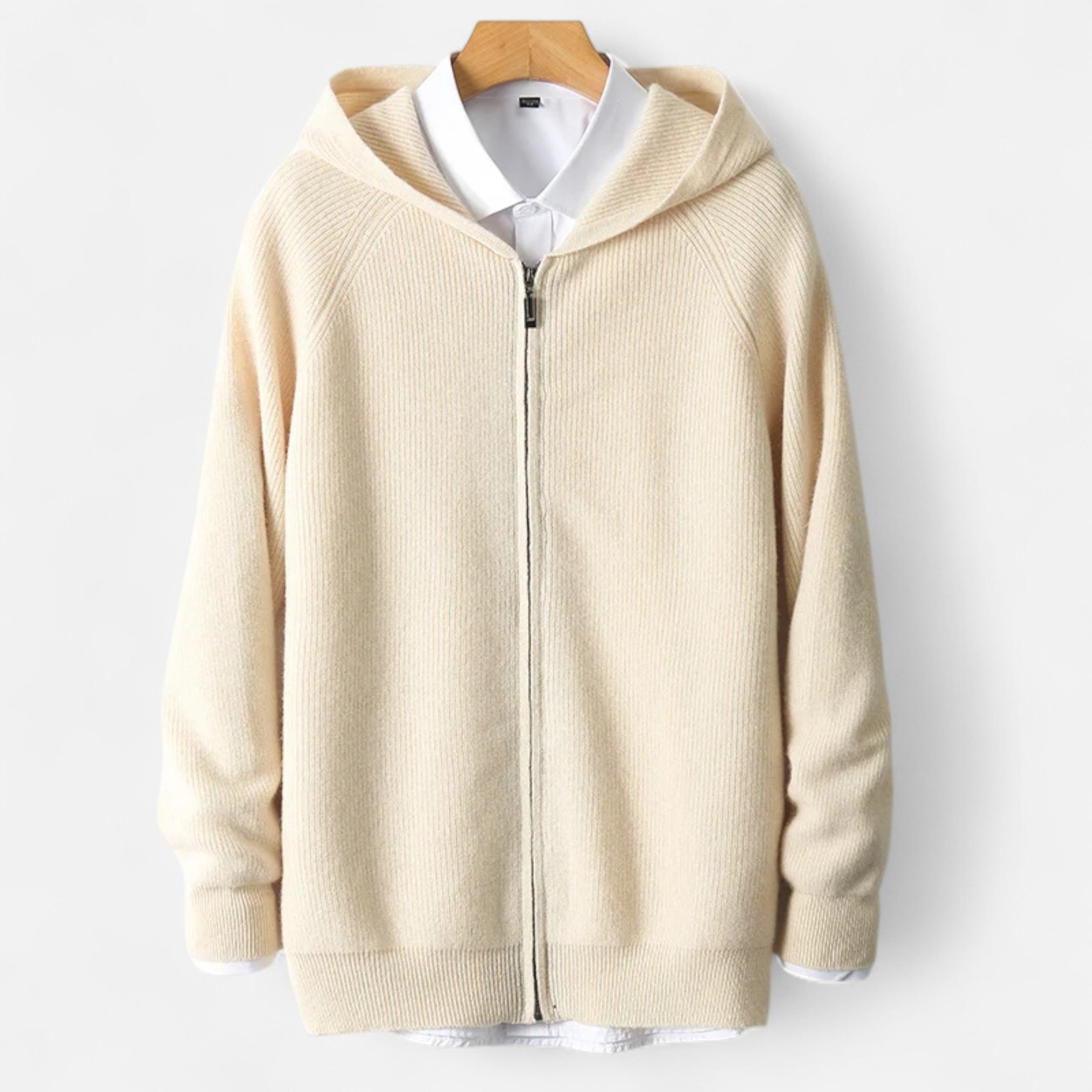 Chardon | Men’s Merino Wool Hooded Zipper