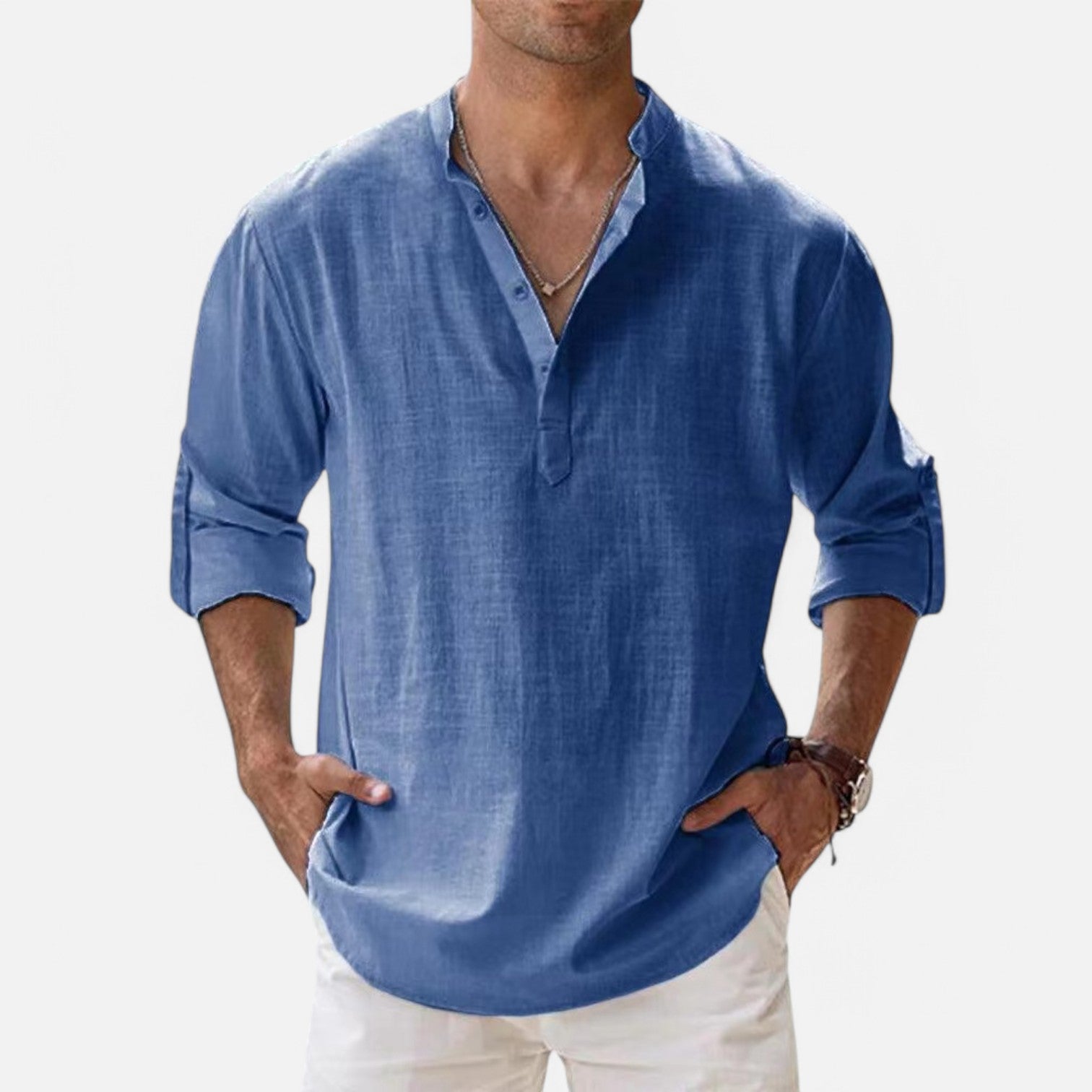 Chardon | Men’s Linen Henley – Easy, Airy, Timeless