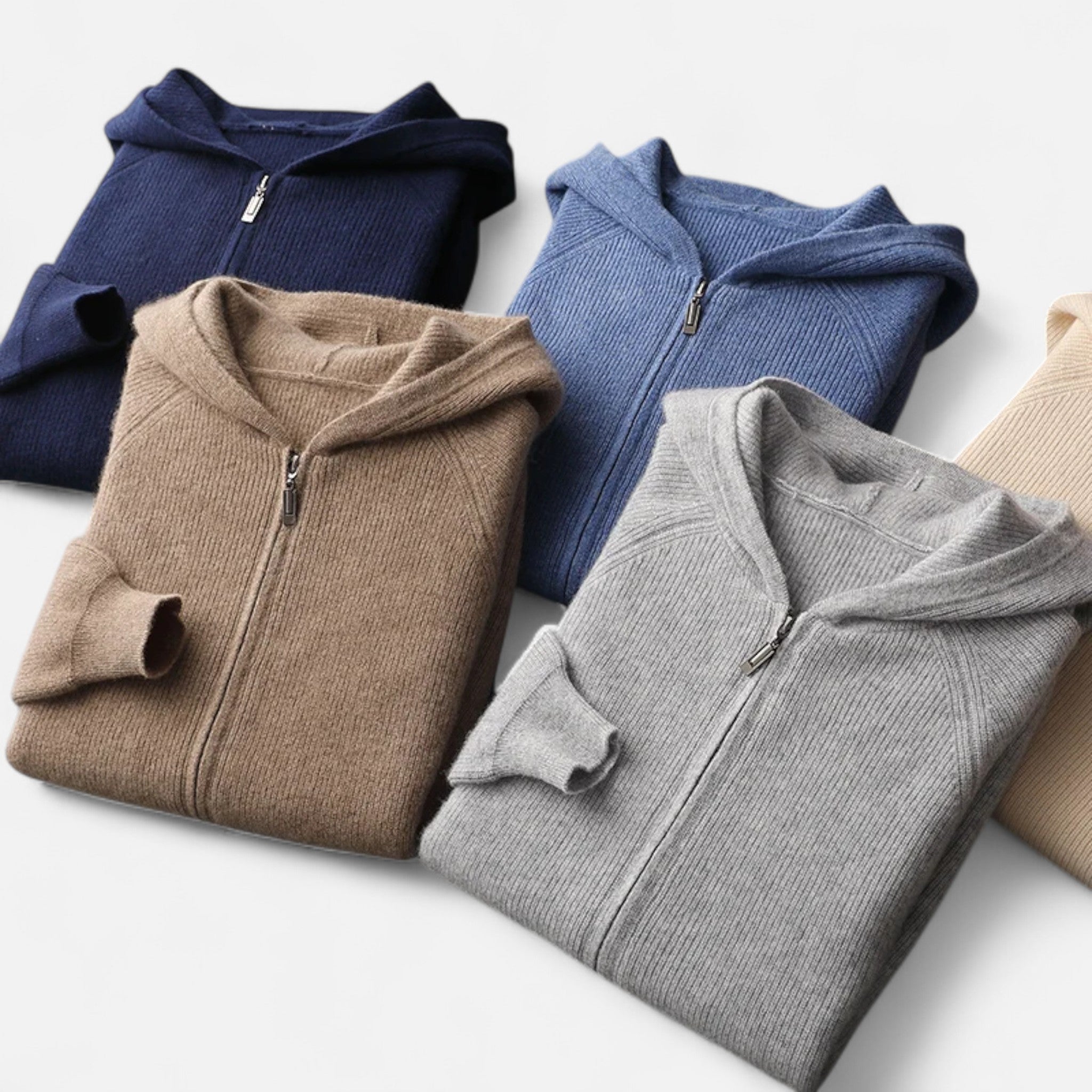 Chardon | Men’s Merino Wool Hooded Zipper