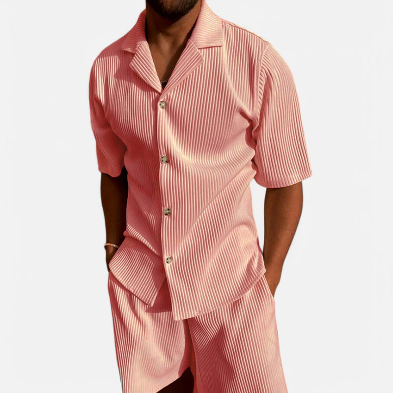 Chardon | Men’s Corduroy Summer Set – Relaxed Texture, Refined Ease