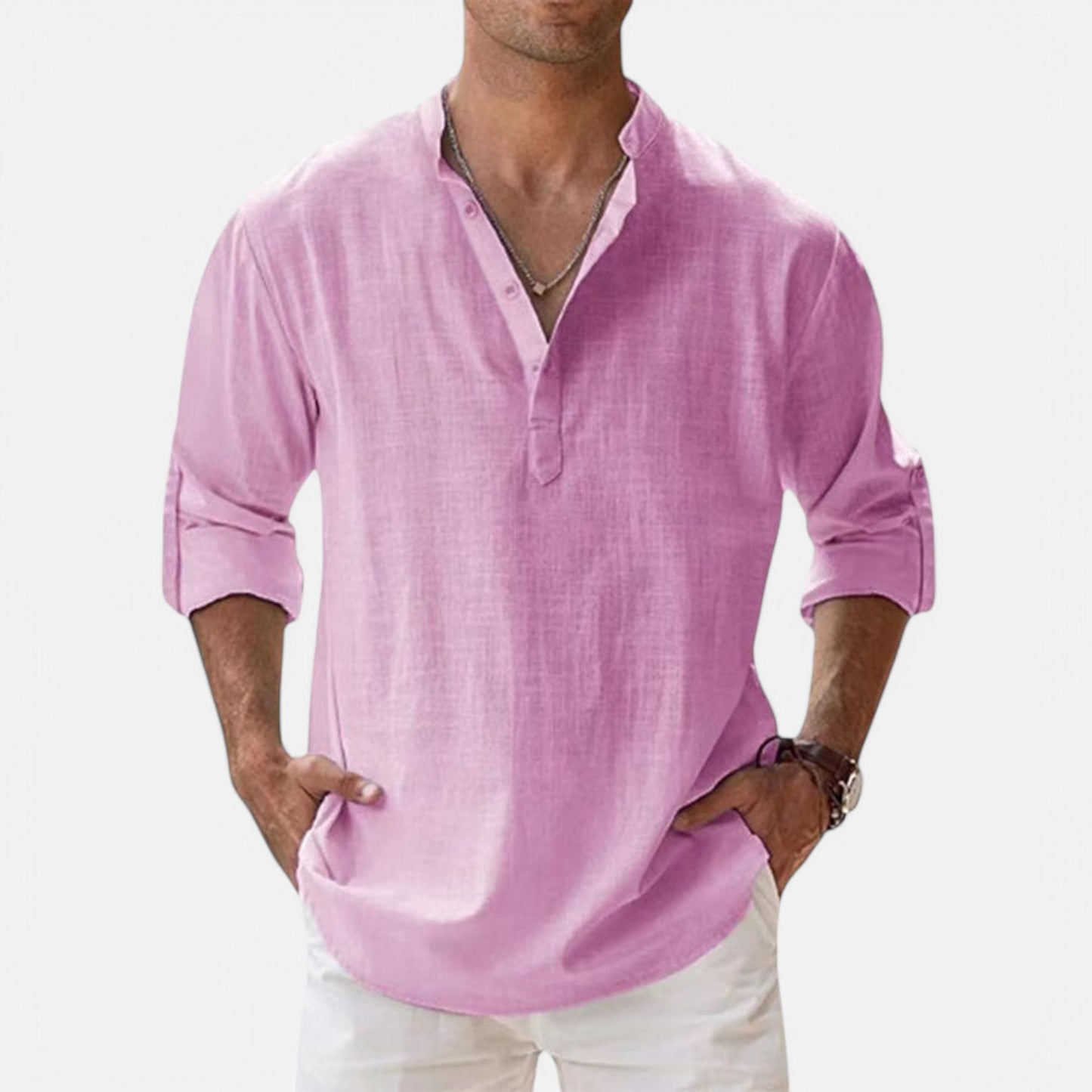 Chardon | Men’s Linen Henley – Easy, Airy, Timeless