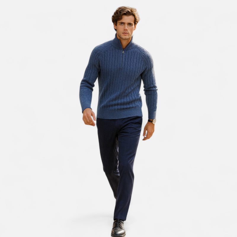 Chardon | Men’s Pure Wool Half-High Collar Pullover