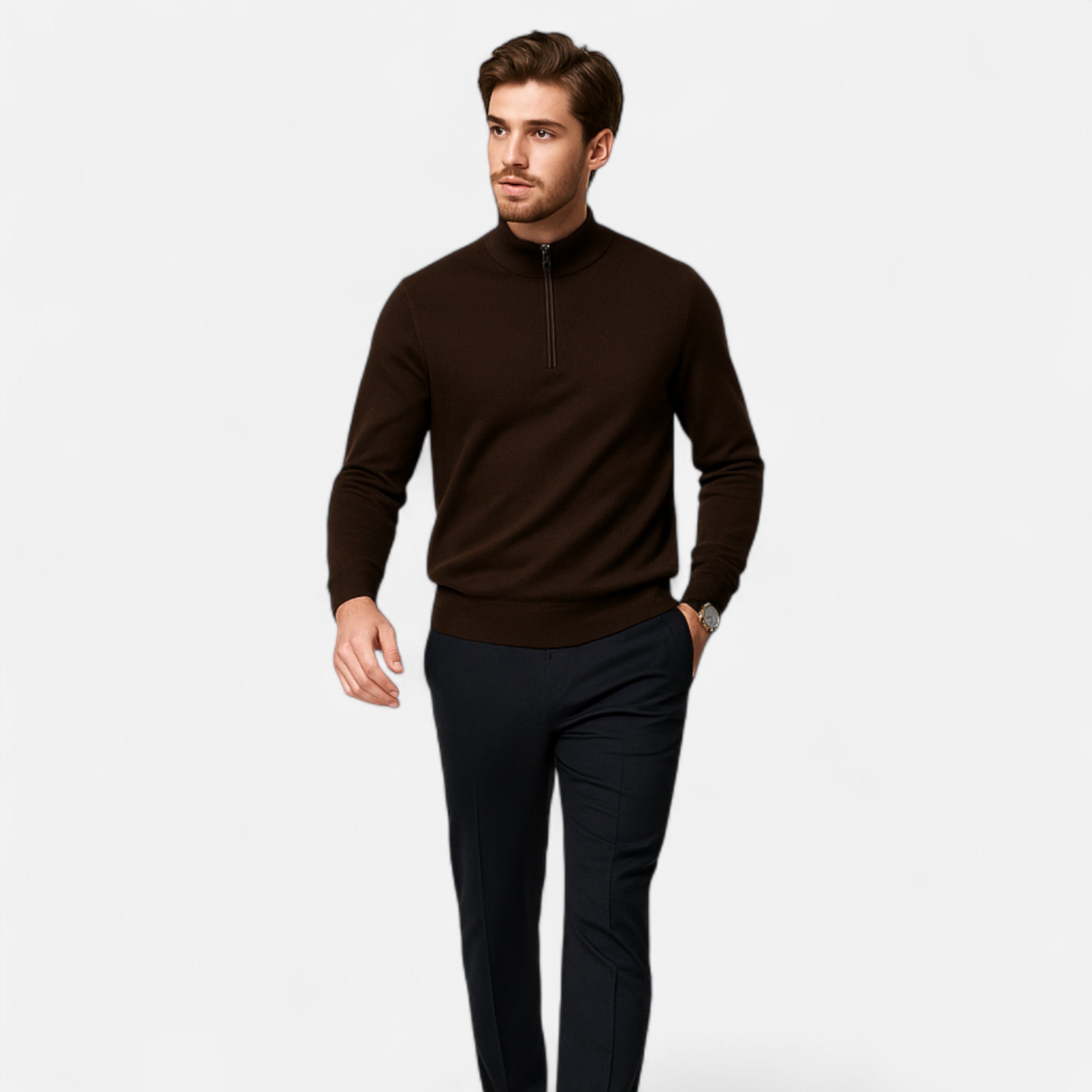 Chardon | Men’s Merino Wool Half-Zip Sweater