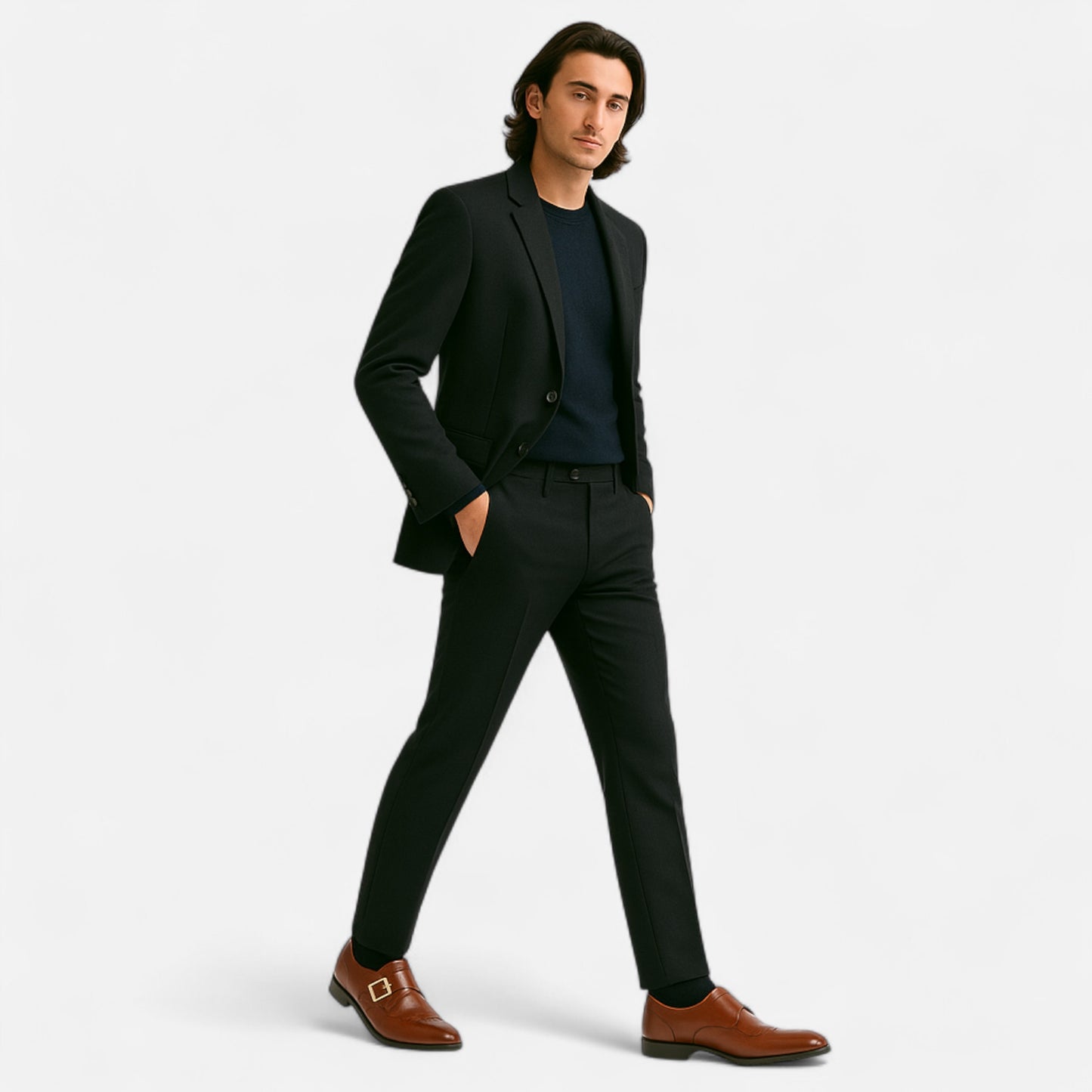 Chardon | Men’s Leather Side-Buckle Shoes