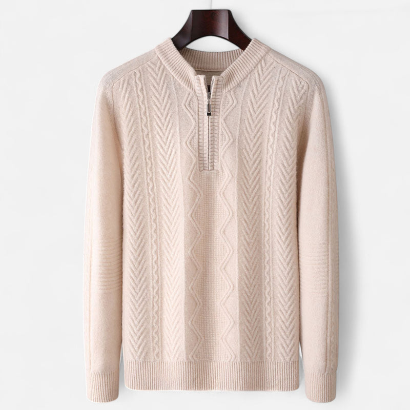 Chardon | Men’s Pure Wool Half-High Collar Pullover