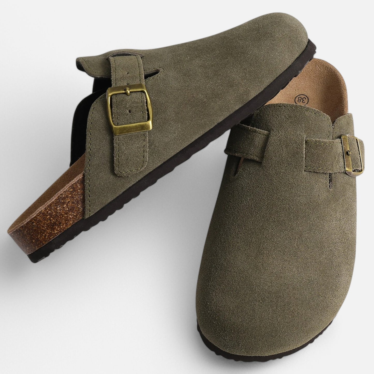 Chardon | Women’s Suede Clogs – Natural, Supportive, Effortless