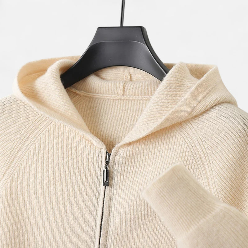 Chardon | Men’s Merino Wool Hooded Zipper