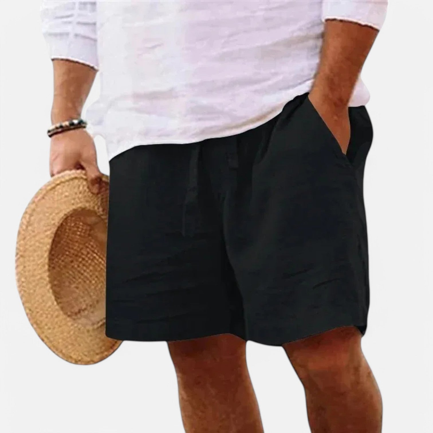 Chardon | Men’s Linen-Cotton Shorts – Light, Cool, Refined