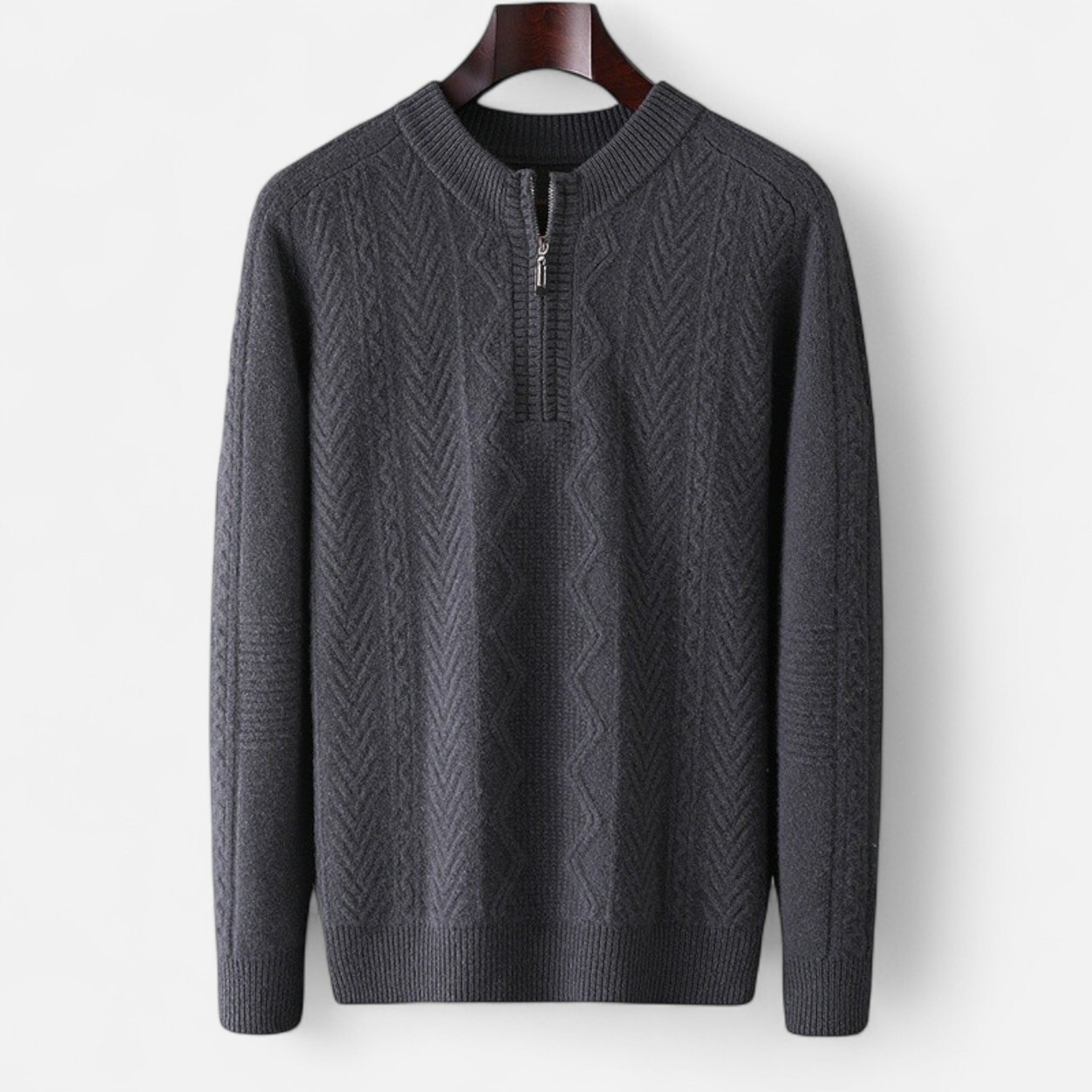 Chardon | Men’s Pure Wool Half-High Collar Pullover
