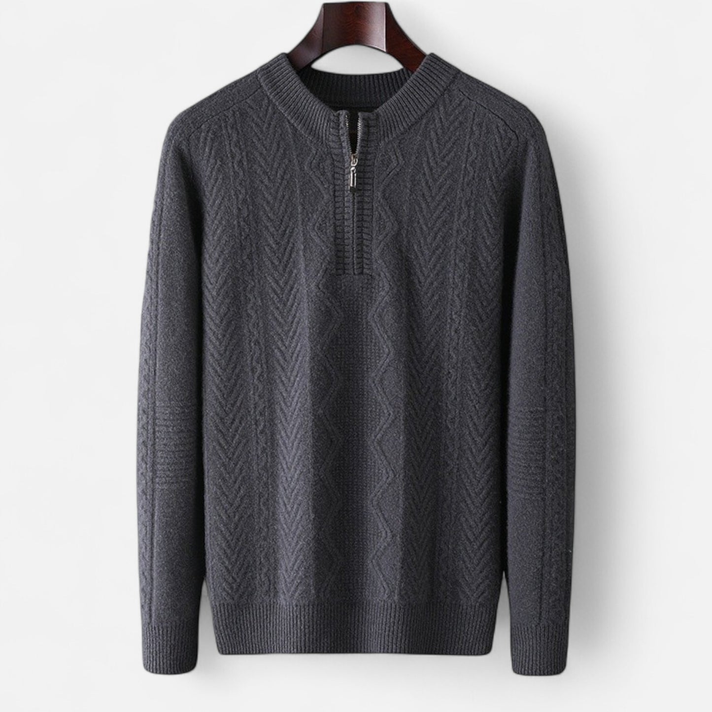 Chardon | Men’s Pure Wool Half-High Collar Pullover