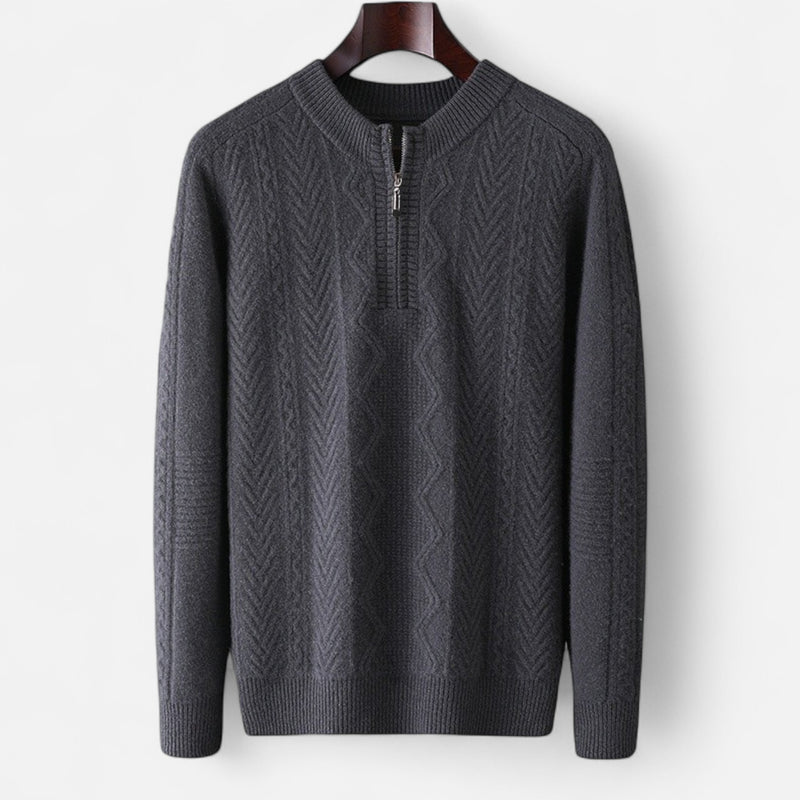 Chardon | Men’s Pure Wool Half-High Collar Pullover