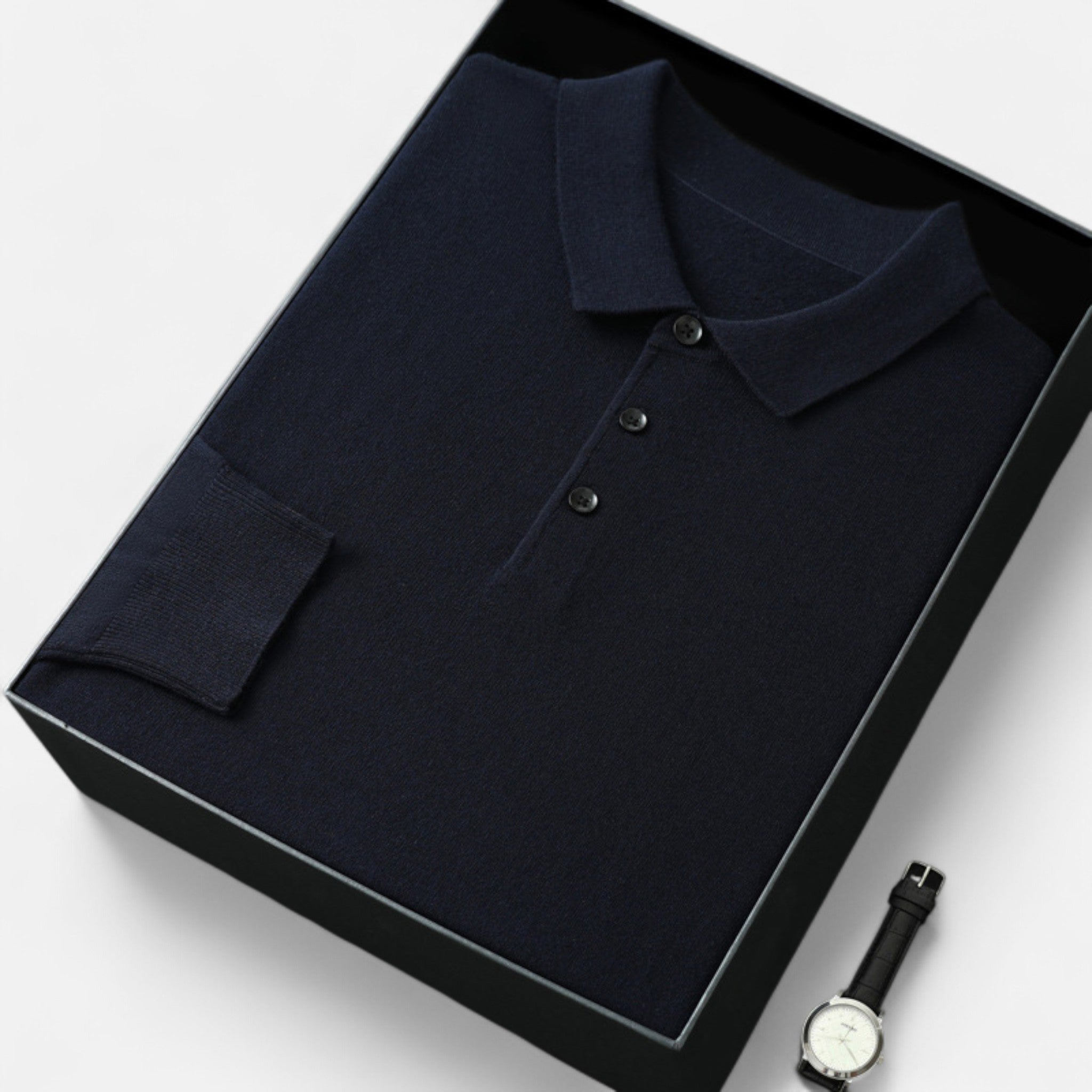 Chardon | Men’s Long Sleeve Wool Polo