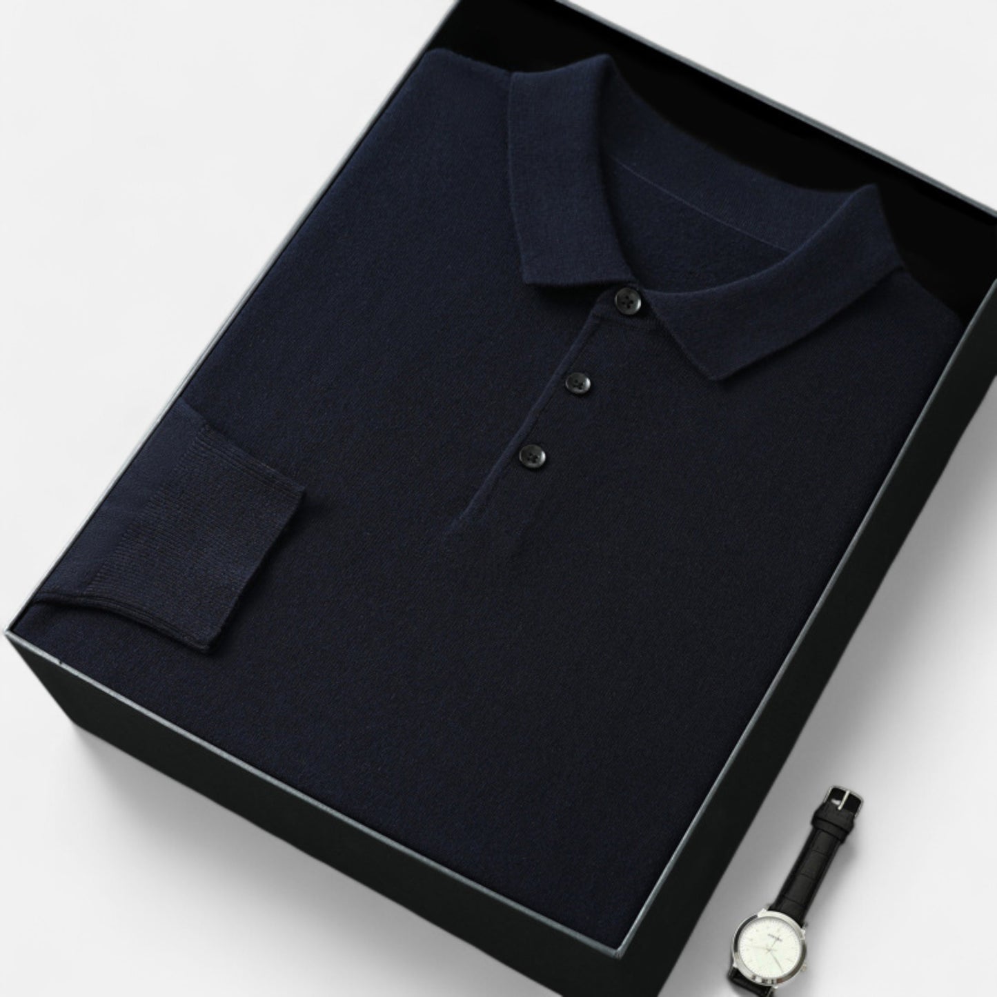 Chardon | Men’s Long Sleeve Wool Polo