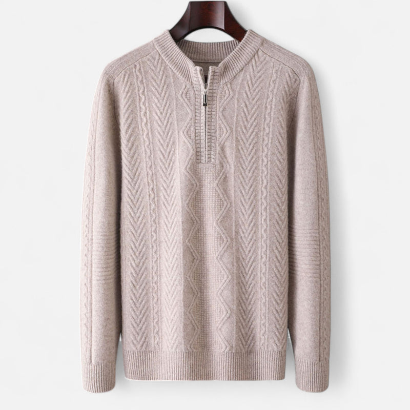 Chardon | Men’s Pure Wool Half-High Collar Pullover