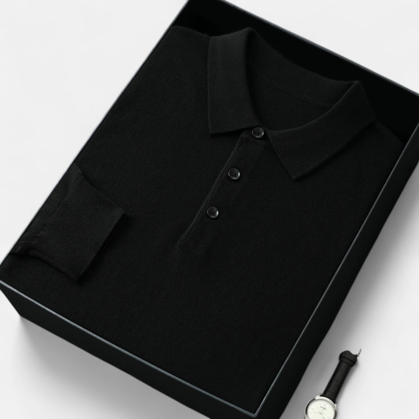 Chardon | Men’s Long Sleeve Wool Polo